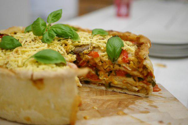 Zu Ostern: Vegane Pizzatorte