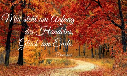 Du musst etwas ändern, damit sich etwas ändert.